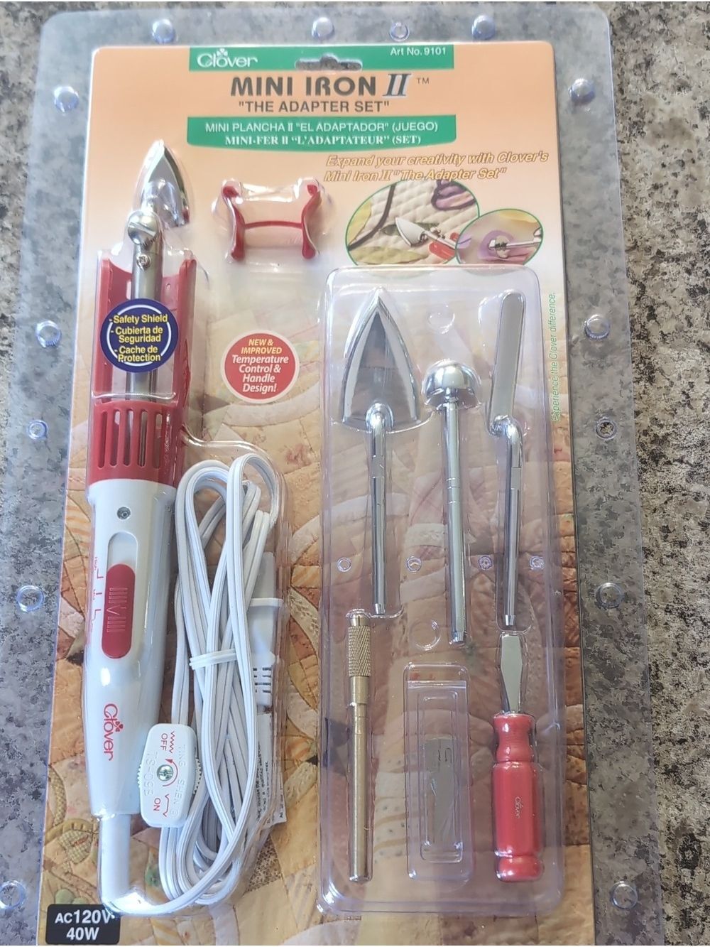 Clover Mini Iron 2 The Adapter Set For Crafting NEW